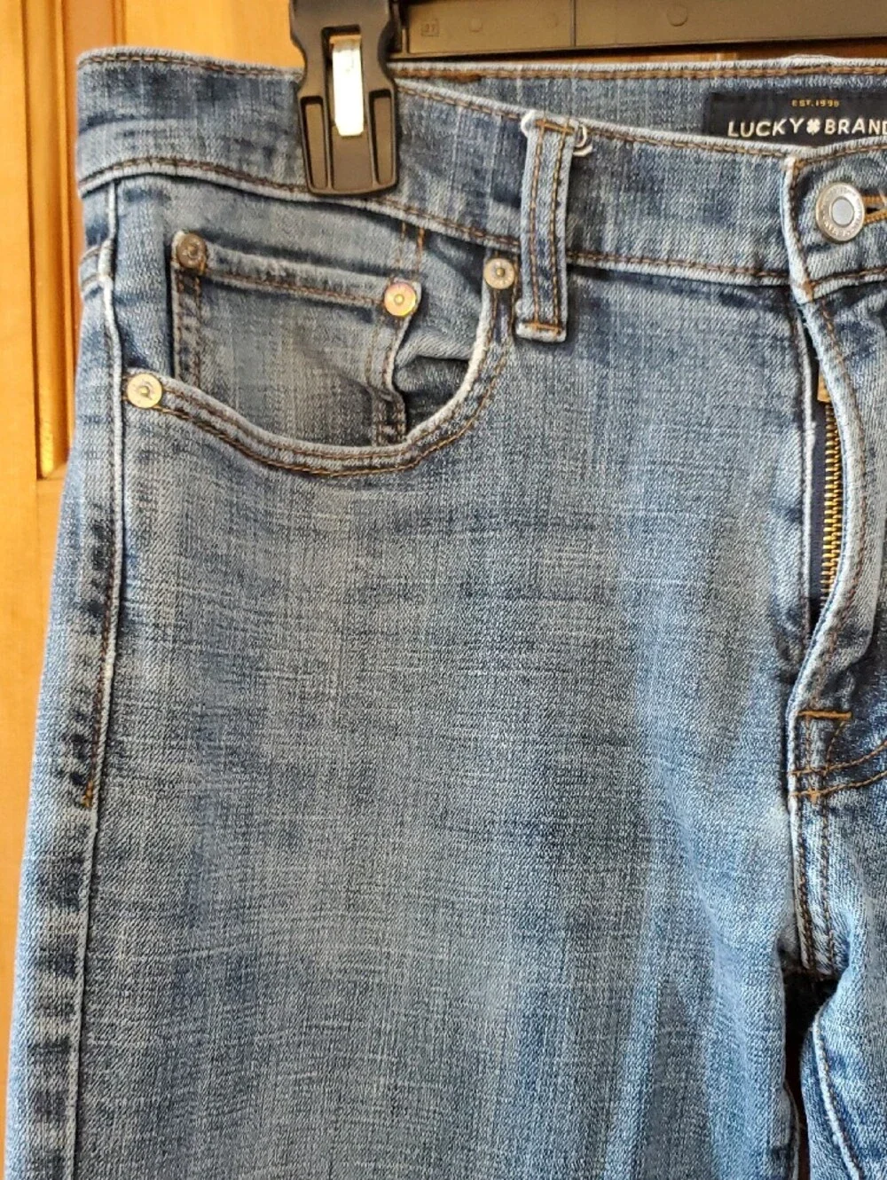 Lucky Brand 221 Straight Mens Medium Blue Denim Jeans 32/32